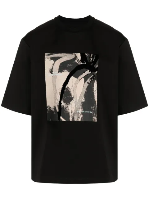 CROQUIS printed short-sleeve T-shirt Black 9O1113120