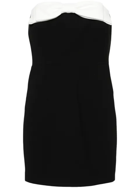 The New Arrivals Ilkyaz Ozel Elea bow mini dress Black NA01LN0293A