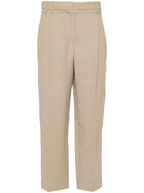 Brunello Cucinelli cropped tapered trousers Neutrals MH126P8292C8576