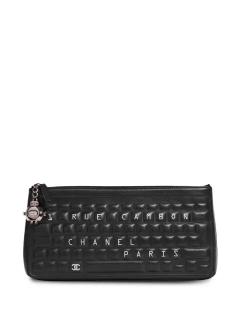 CHANEL Pre-Owned 2017 Iconic Novelty Keyboard clutch bag Black CHANELBLACKKEYBOARDCLUTCH