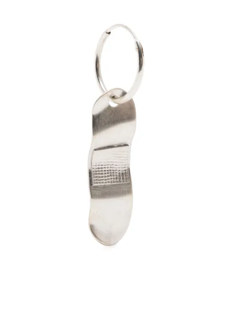Henrik Vibskov x Vibe Harsløf bandaid-charm hoop earring Silver VHHV702SS