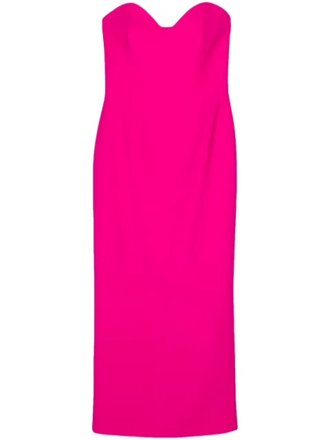 The New Arrivals Ilkyaz Ozel Paloma crepe midi dress Pink NA01LN0260F