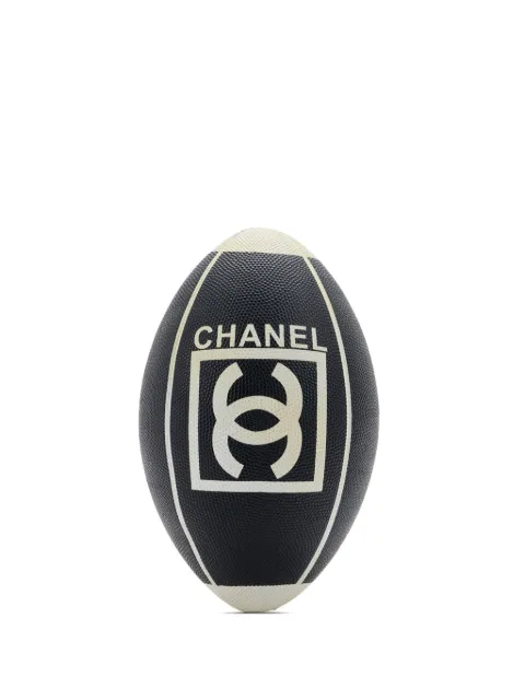 CHANEL Pre-Owned 2007 logo-print rugby ball Black CHANELRUGBYBALL
