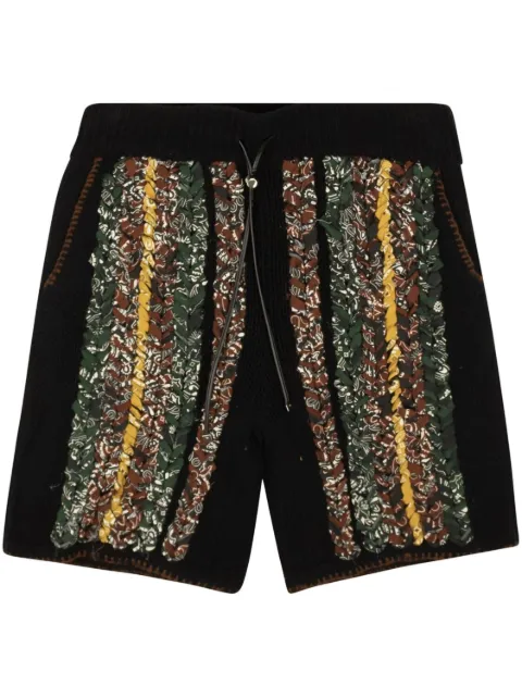 AMIRI bandana-print braided shorts Black AMRXBTM0004