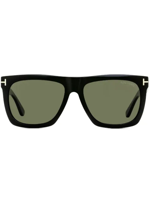 TOM FORD Eyewear Morgan square-frame polarised sunglasses Black TF513