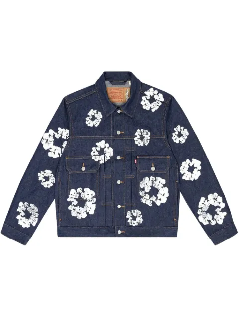 Denim Tears x Levi's Wreath Type-3 jacket Blue 802000530