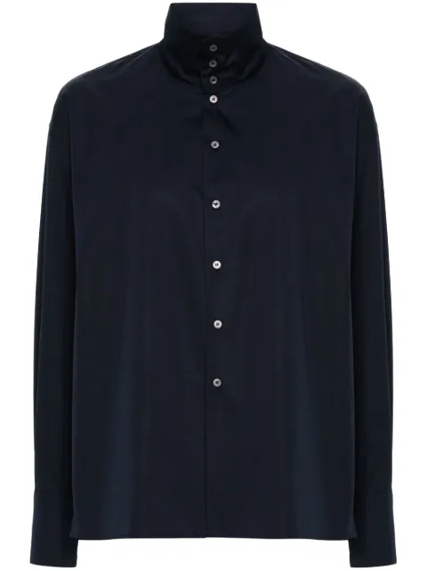 Fabiana Filippi high-neck poplin shirt Blue CAD264F236D6140000