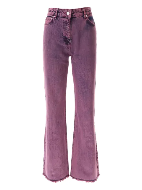 MOSCHINO JEANS frayed trousers Purple 03108236