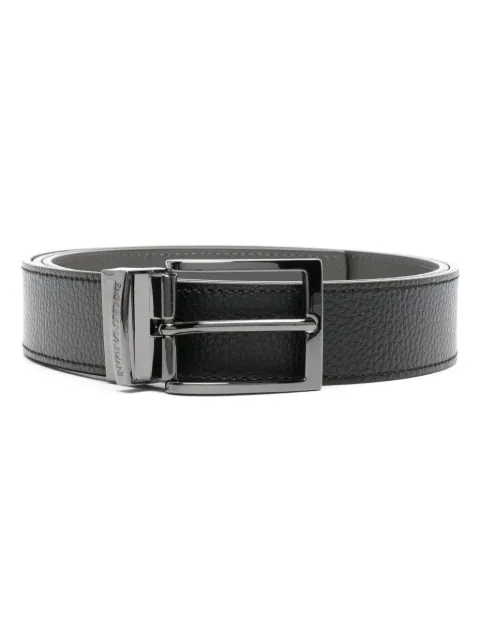 Emporio Armani reversible leather belt Black Y4S195YLO8J