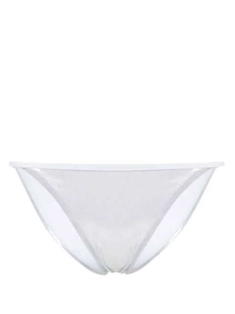 DSQUARED2 high-cut metallic bikini bottoms Silver D6B334790ISA01