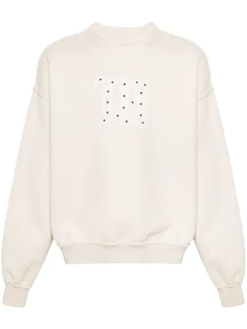 MISBHV logo-print cotton sweatshirt Neutrals 240M216