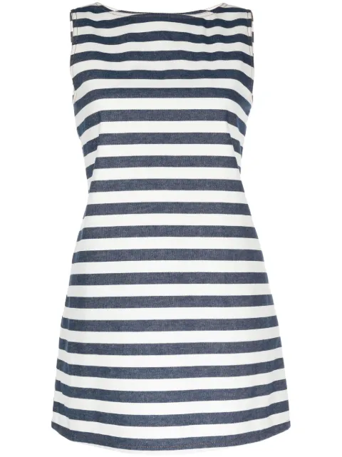 Kimhekim sleeveless striped cotton dress Blue PS24DS06NV