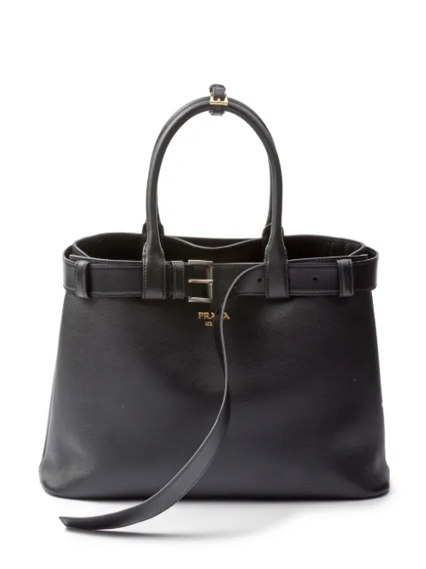 Prada large Buckle tote bag Black 1BA416VDBO2CY9