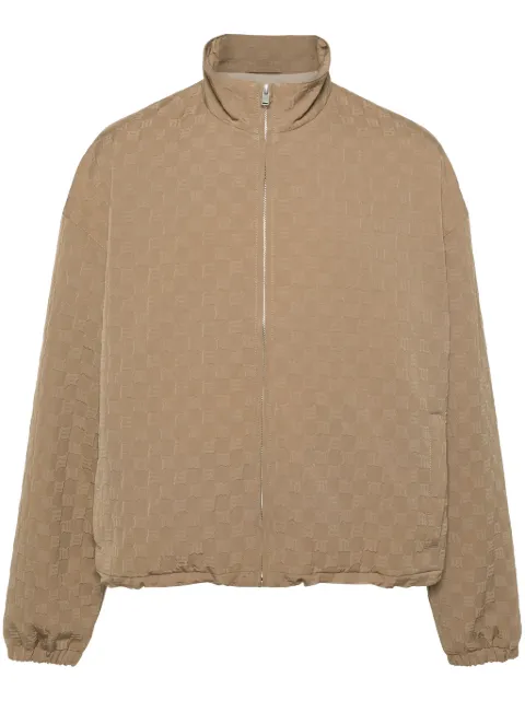 MISBHV embossed-logo zip-up jacket Neutrals 240M408