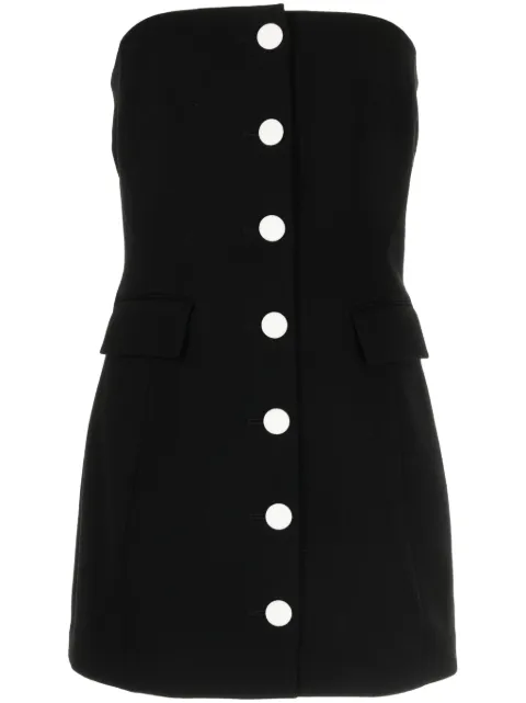 Kimhekim strapless wool-blend minidress Black PS24DS07BI