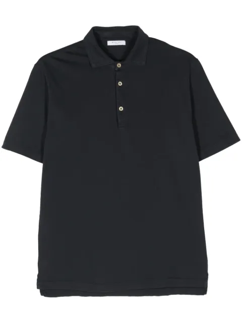 Boglioli short-sleeves cotton polo shirt Blue 91550SA0716
