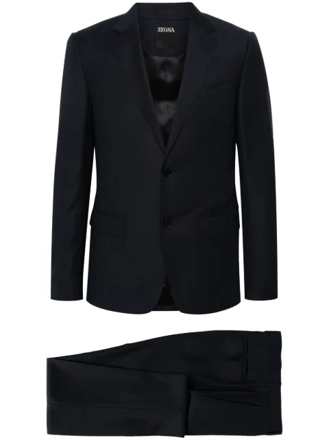 Zegna single-breasted wool suit Blue 722762A7281CGA