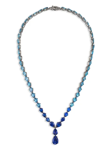 Anabela Chan 18kt black gold Nova multi-stone necklace Blue AC19SN07NSBGBS