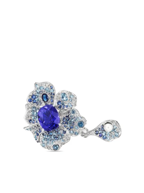 Anabela Chan sapphire Peony Ring Silver AC17EG11RSWGBS