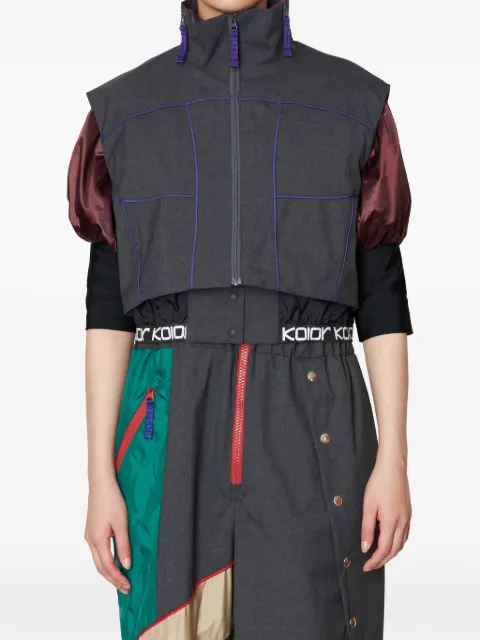 Kolor mesh panelled jacket Grey 24SCLG02106