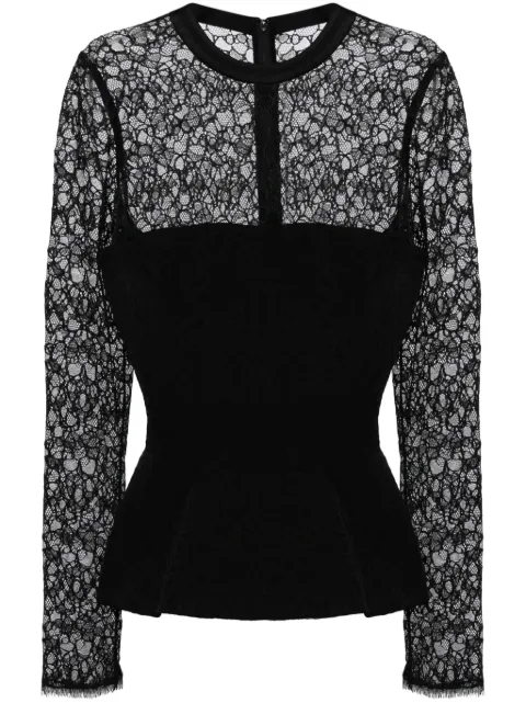 SIMKHAI Prima peplum top Black 1242016B