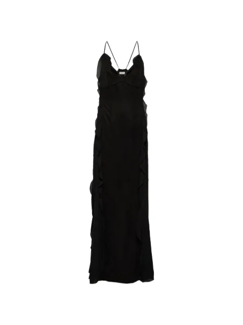 SIMKHAI Emily ruffled maxi dress Black 1241023I