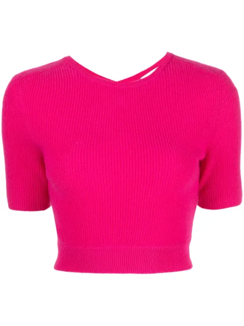 Lisa Yang Josefina cut-out cashmere top Pink 2024032