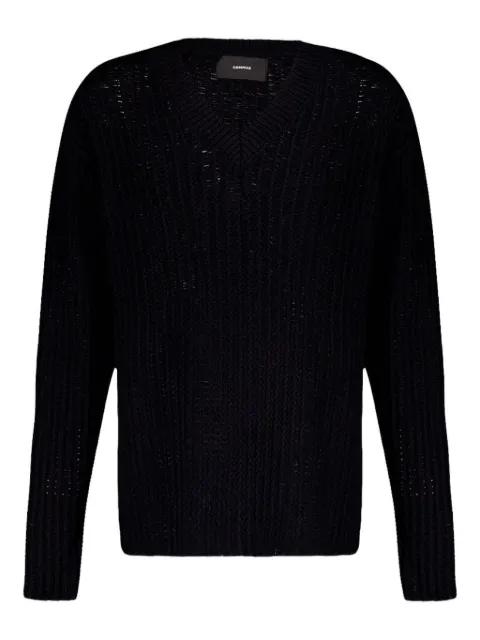 COMMAS V-neck knit sweater Black K035