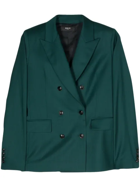 AMIRI DB wool blazer Green PS24WJ008