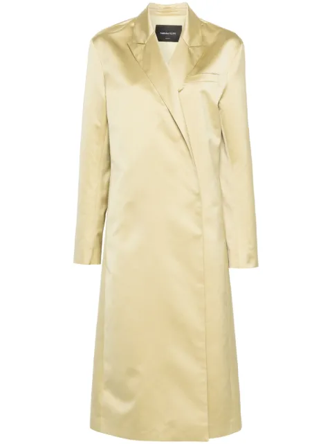 Fabiana Filippi crepe maxi coat Green CTD274F553D6700000