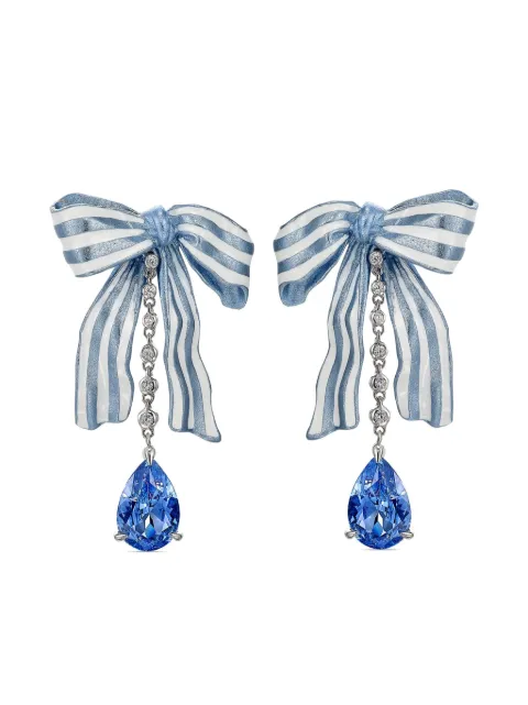 Anabela Chan 18kt gold vermeil Gingham sapphire and diamond earrings Blue AC2CB05ESNABA