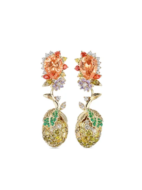 Anabela Chan 18kt yellow gold vermeil Lemon multi-stone earrings Gold AC18FF03ESYGYS