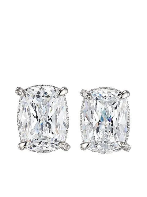 Anabela Chan 18kt white gold Cushion Wing diamond earrings Silver AC19SN12ESWGWD