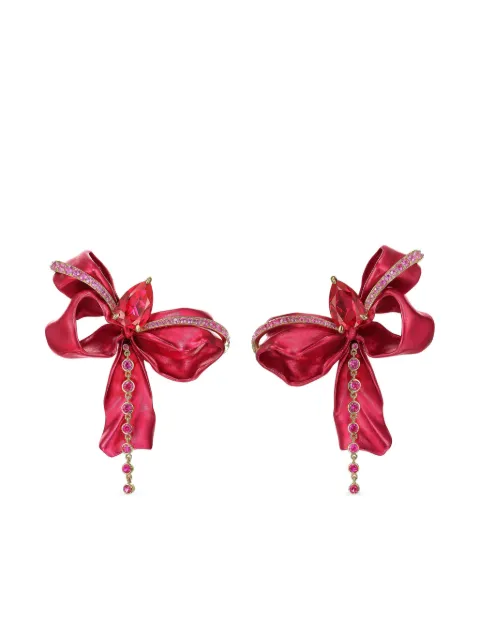 Anabela Chan 18kt yellow gold Cupid's Bow ruby earrings Red AC21CB02ESRARR
