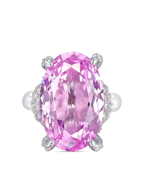 Anabela Chan 18kt white gold pink sapphire cocktail ring Pink AC23MT07RSWGRS