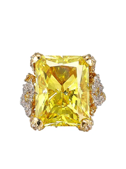 Anabela Chan 18kt gold vermeil Lemon Cinderella gemstone ring Yellow AC22EG01RSYGLQ