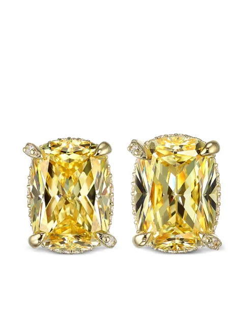 Anabela Chan 18kt yellow gold vermeil Wing diamond earrings Yellow AC19SN12ESYGCD