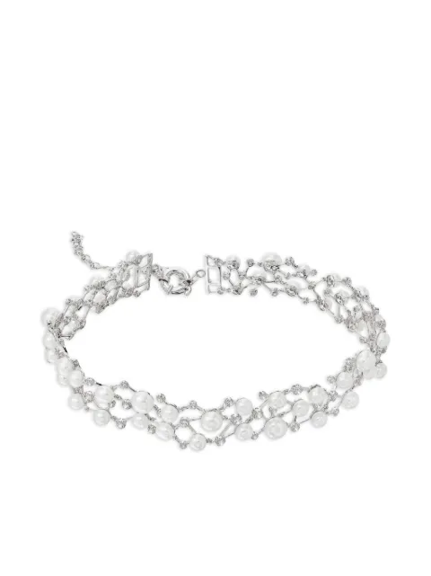 Anabela Chan 18kt white gold Petite Constellation diamond and pearl necklace White AC17CC14CSWGIP