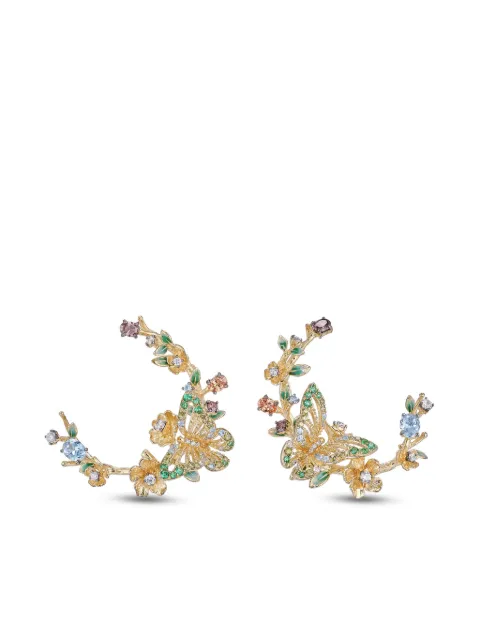 Anabela Chan 18kt yellow gold Orchard Garland gemstones earrings Gold AC18BO20ESYGBA