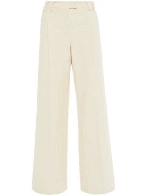 La DoubleJ La Comasca jacquard trousers Neutrals TRO0113JCQ076CRA01WH03