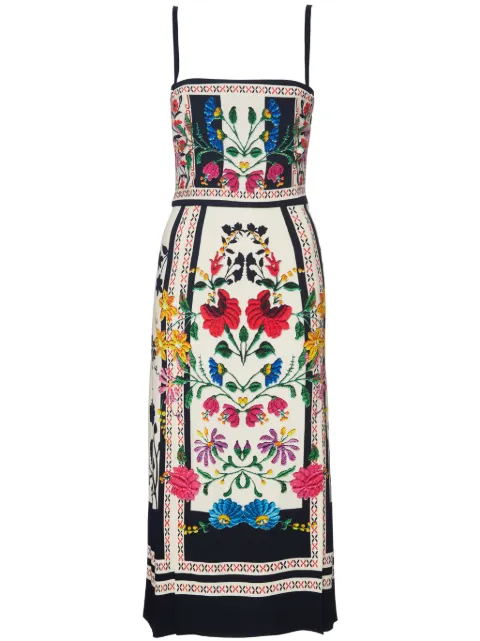 La DoubleJ Buy Me A Martini floral-print dress White DRE0673VIS011PLA04WH04