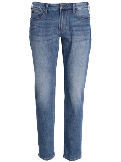 Emporio Armani washed straight-leg jeans Blue 3D1J061DRPZ