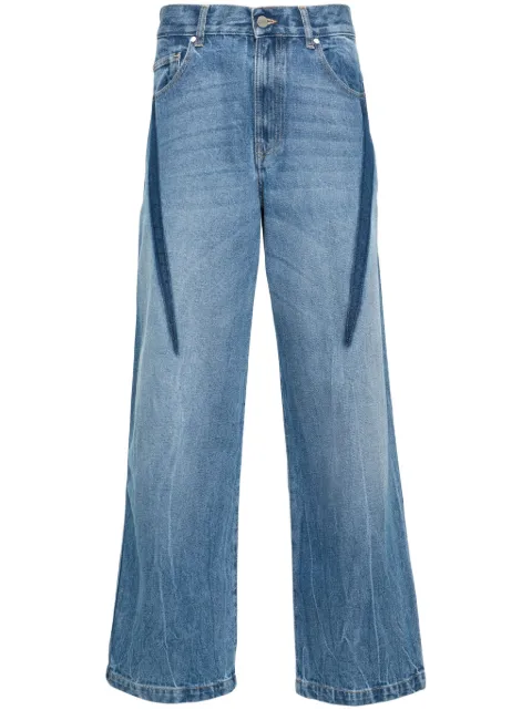 Dion Lee Slouchy Darted wide-leg jeans Blue C2173PS24