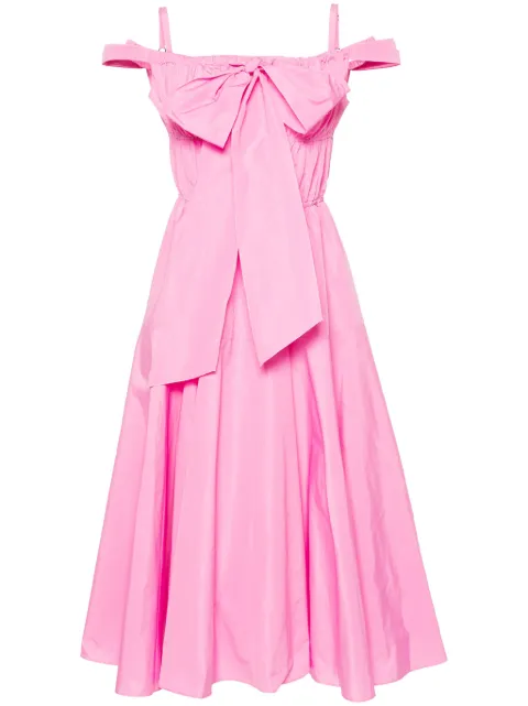 Patou bow-detail cocktail midi dress Pink DR1330011455P