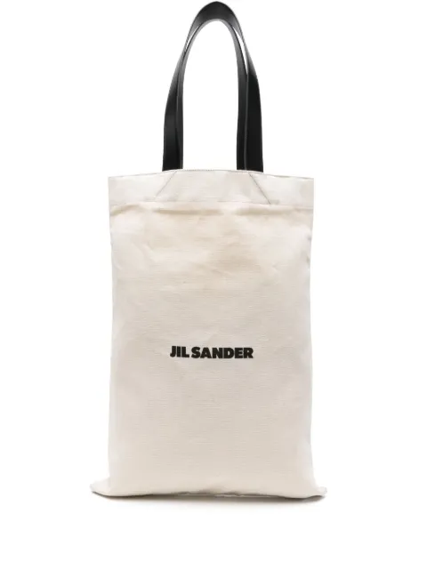 Jil Sander large Flat Shopper tote bag Neutrals J07WC0022P4917