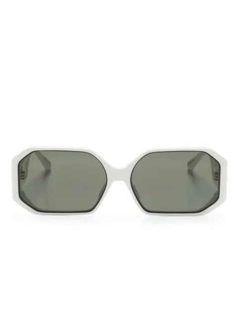 Linda Farrow Bailey geometric-frame sunglasses White LFL1427