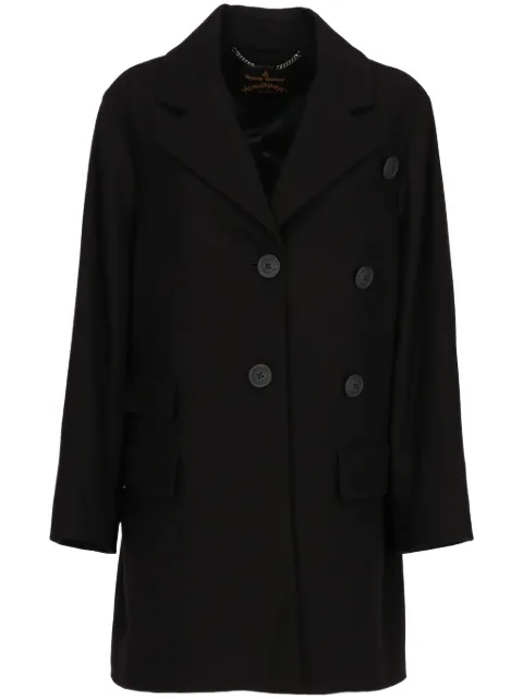 Vivienne Westwood Pre-Owned 2015-2016 wool coat Black VIWE680DE