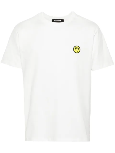BARROW logo-print cotton T-shirt White S4BWUATH131