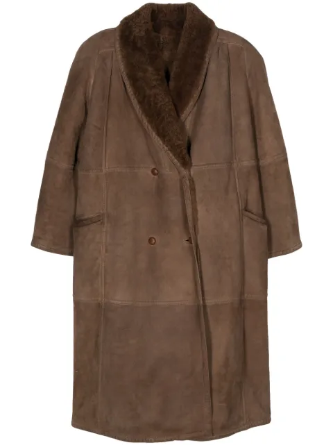 Valentino Garavani Pre-Owned 1980s shearling coat Brown VAL950DB