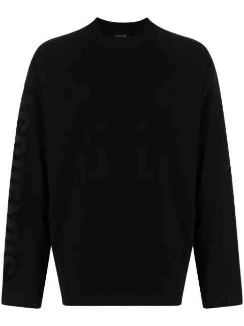 Jacquemus logo-print long-sleeve T-shirt Black 245JS2132031990
